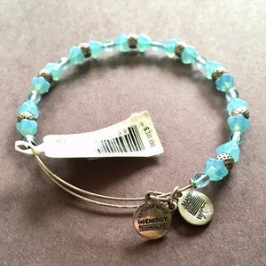 Alex and Ani Blue Sky Mosaic (+) Energy bracelet
